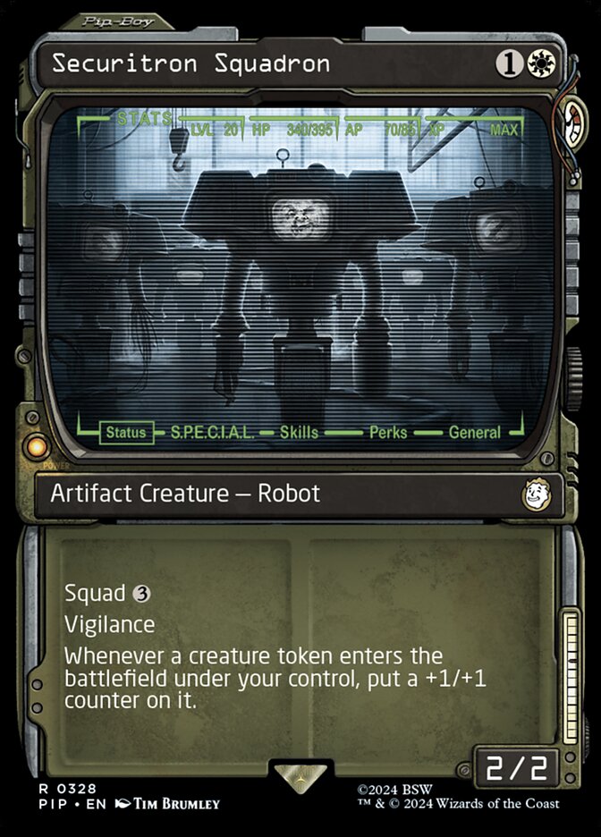 Securitron Squadron card front