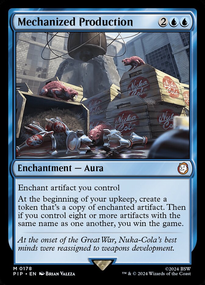 Mechanized Production card front