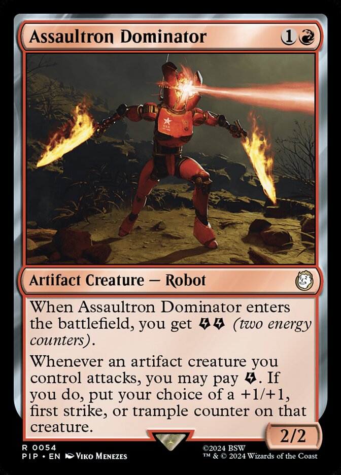 Assaultron Dominator card front
