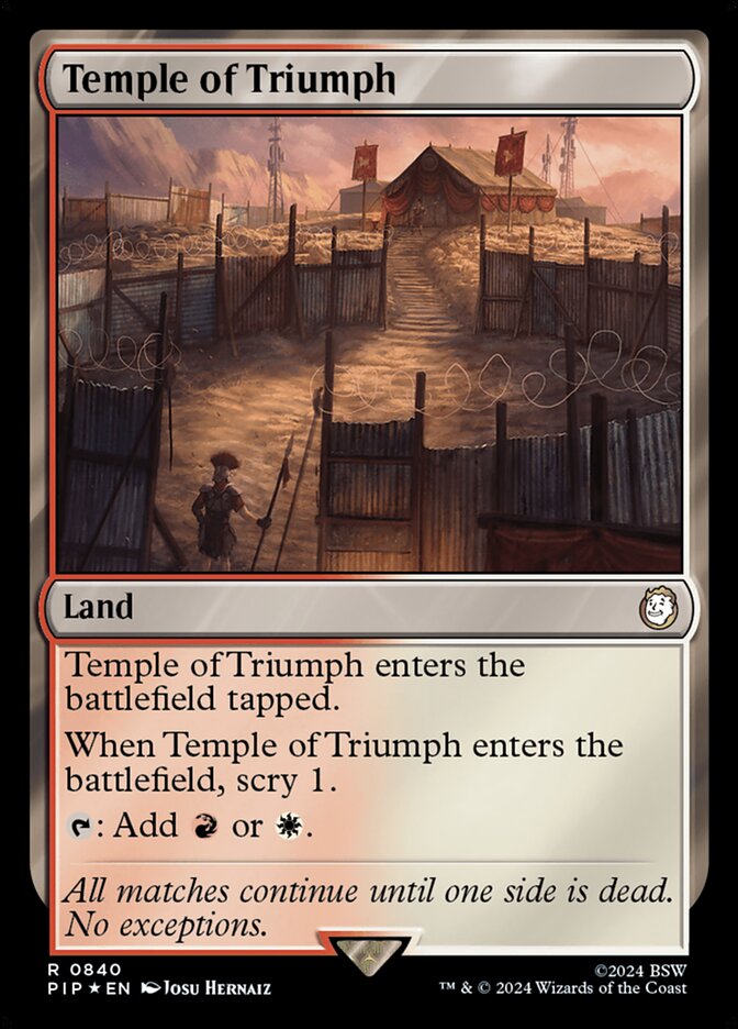 Temple of Triumph card front