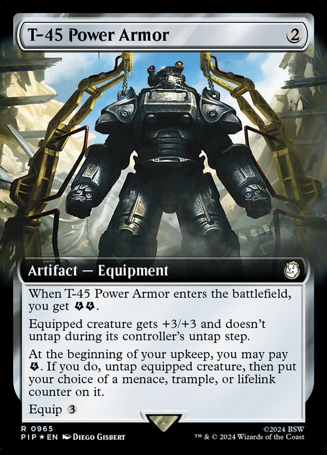 T-45 Power Armor card front
