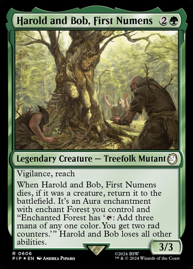 Harold and Bob, First Numens card front