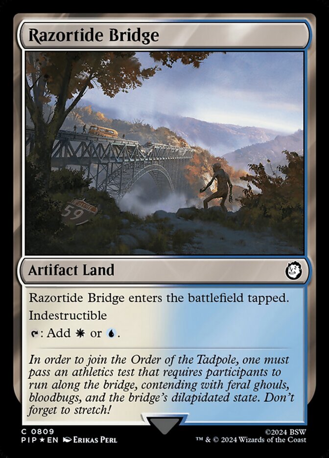 Razortide Bridge card front