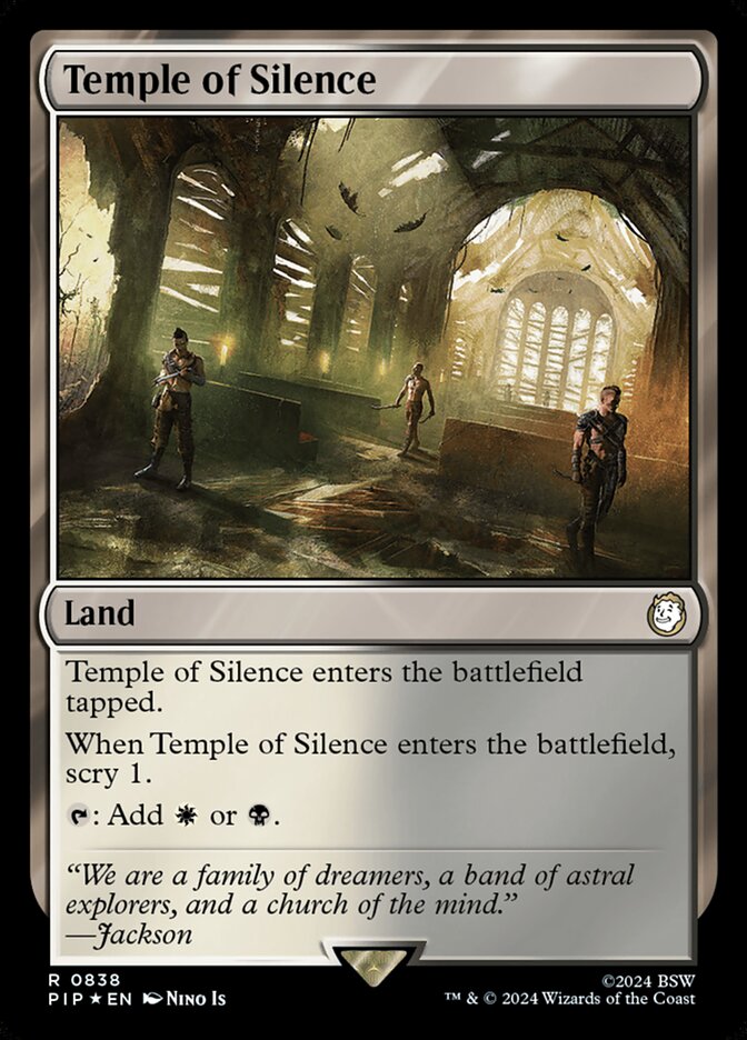 Temple of Silence card front