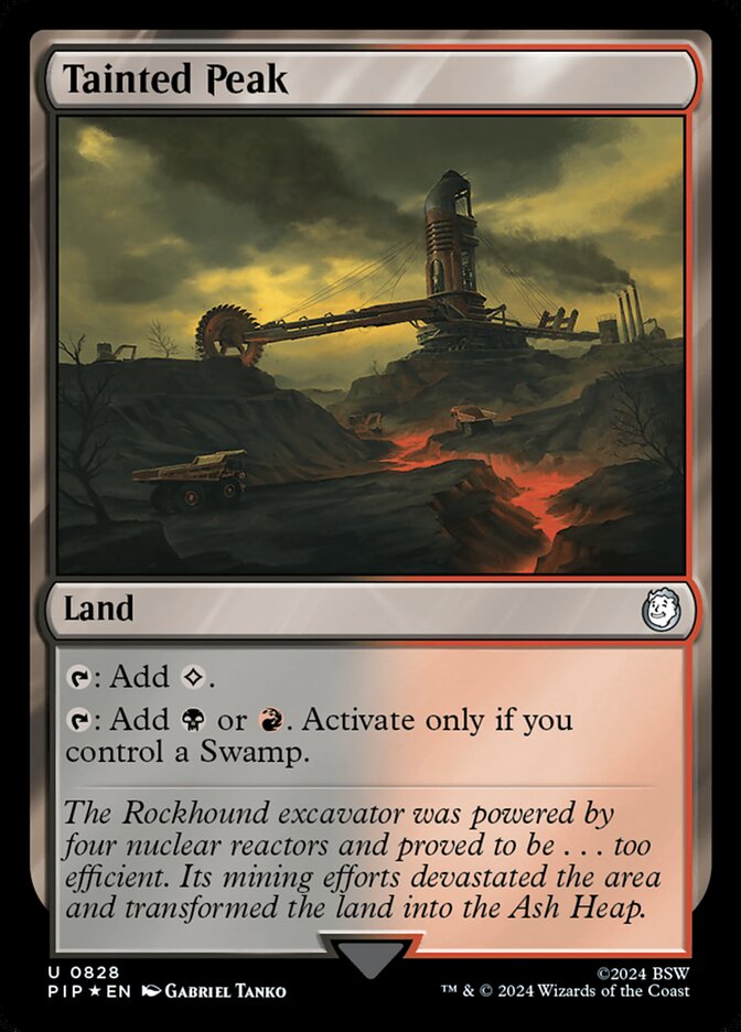 Tainted Peak card front