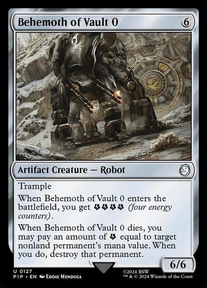 Behemoth of Vault 0 card front