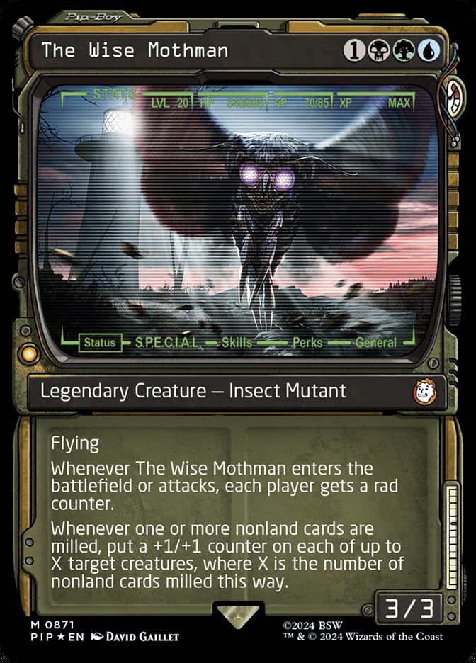 The Wise Mothman card front