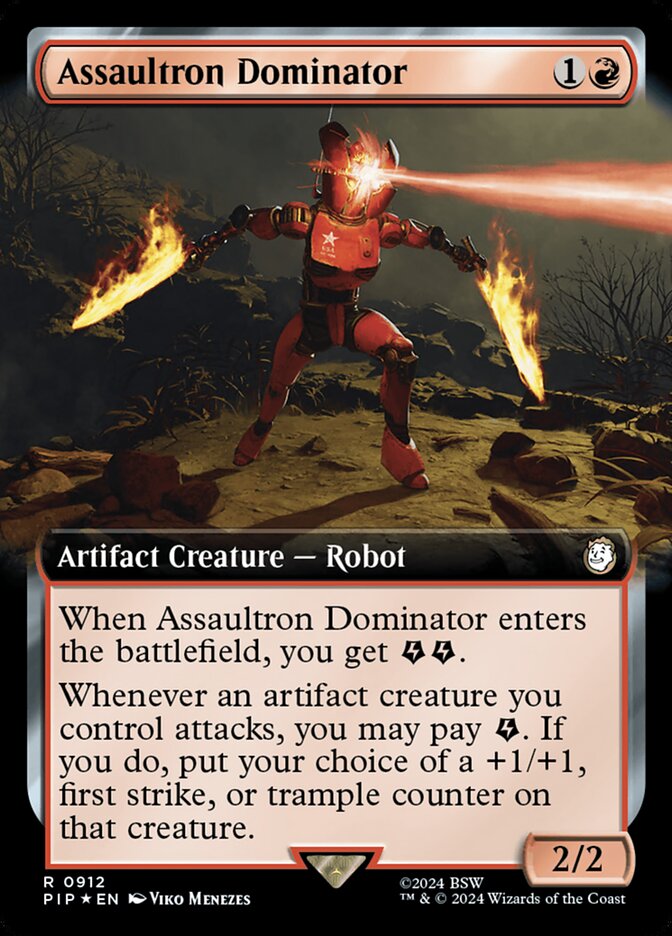 Assaultron Dominator card front