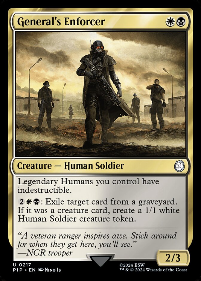 General's Enforcer card front