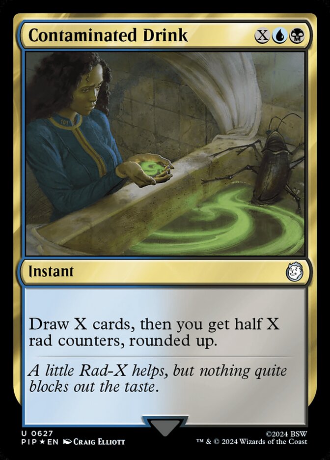 Contaminated Drink card front