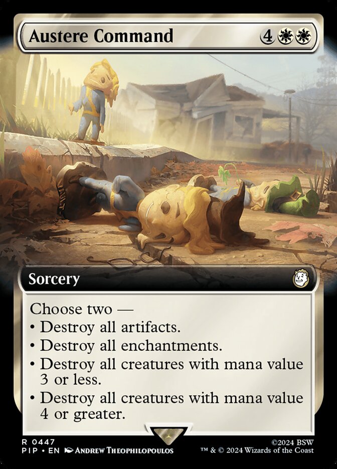 Austere Command card front