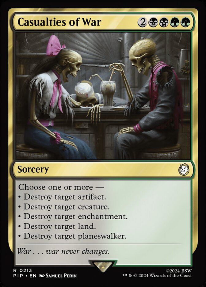 Casualties of War card front