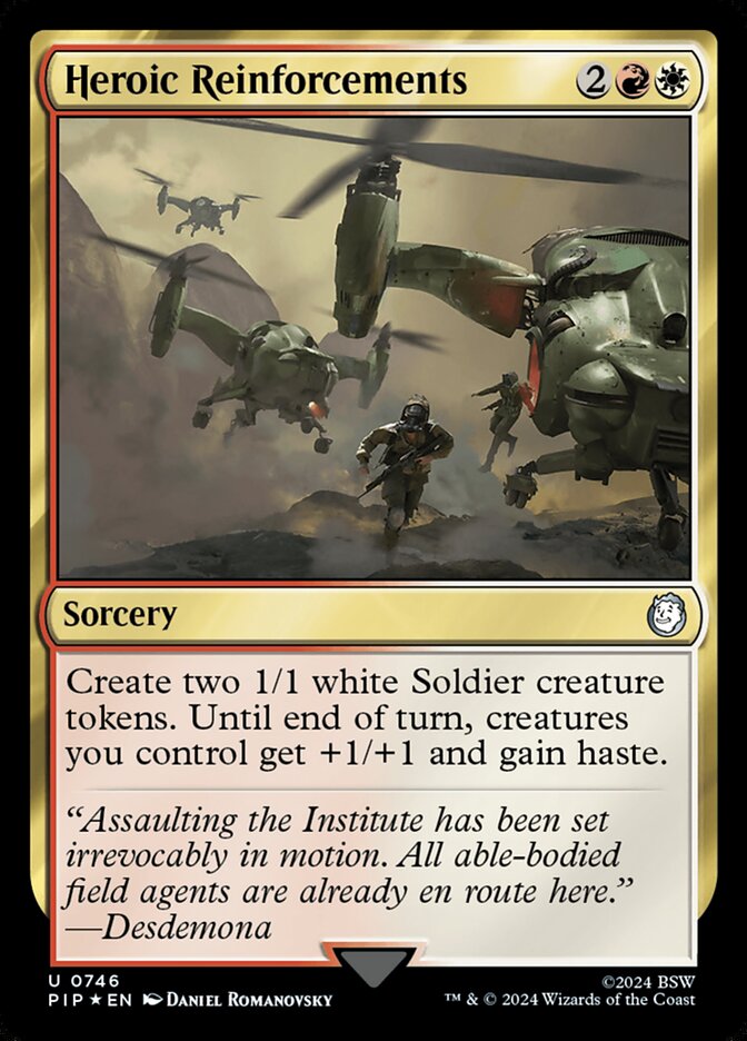 Heroic Reinforcements card front