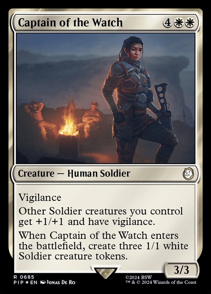 Captain of the Watch card front