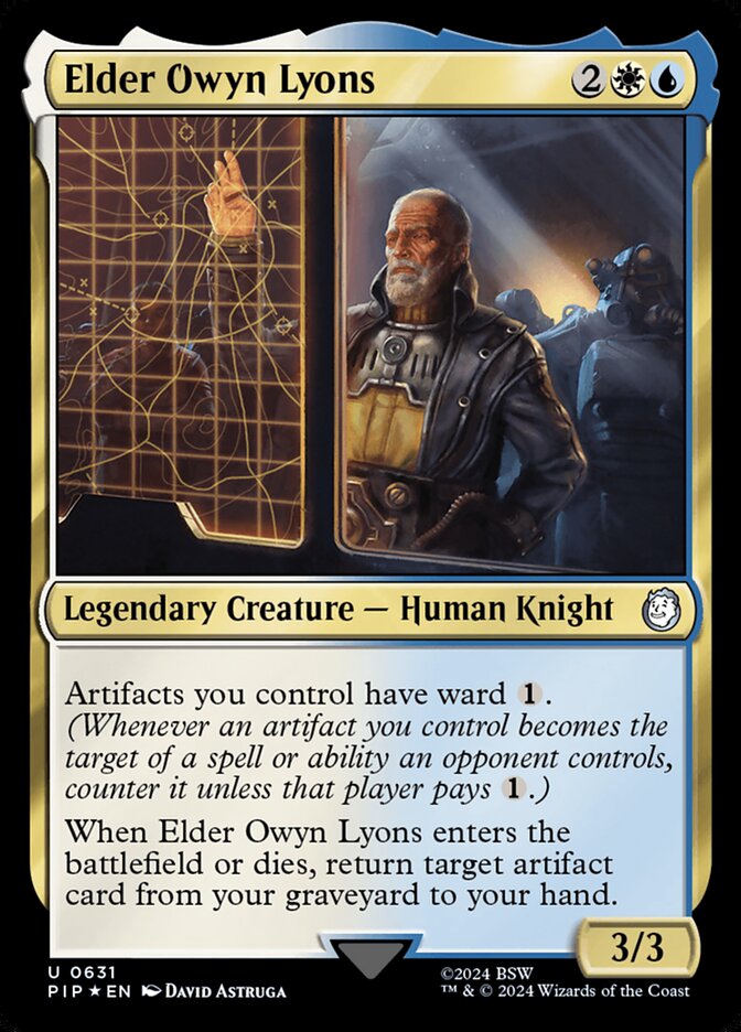 Elder Owyn Lyons card front