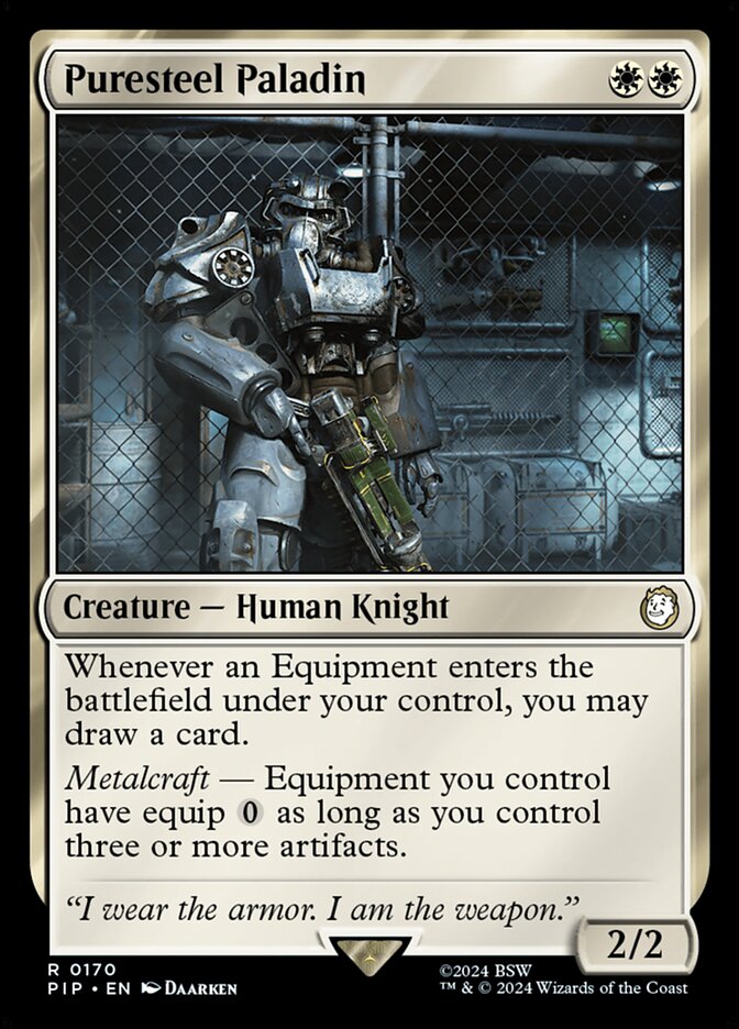 Puresteel Paladin card front