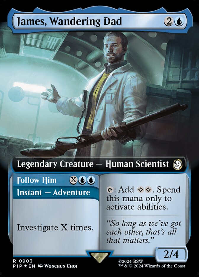 James, Wandering Dad card front