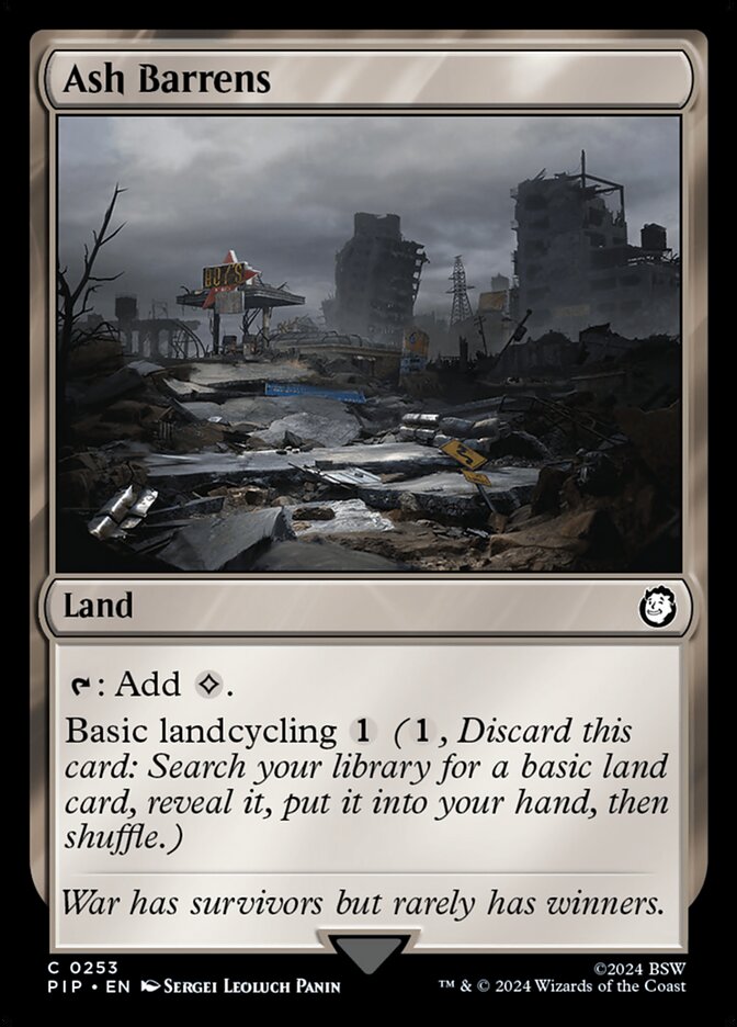Ash Barrens card front