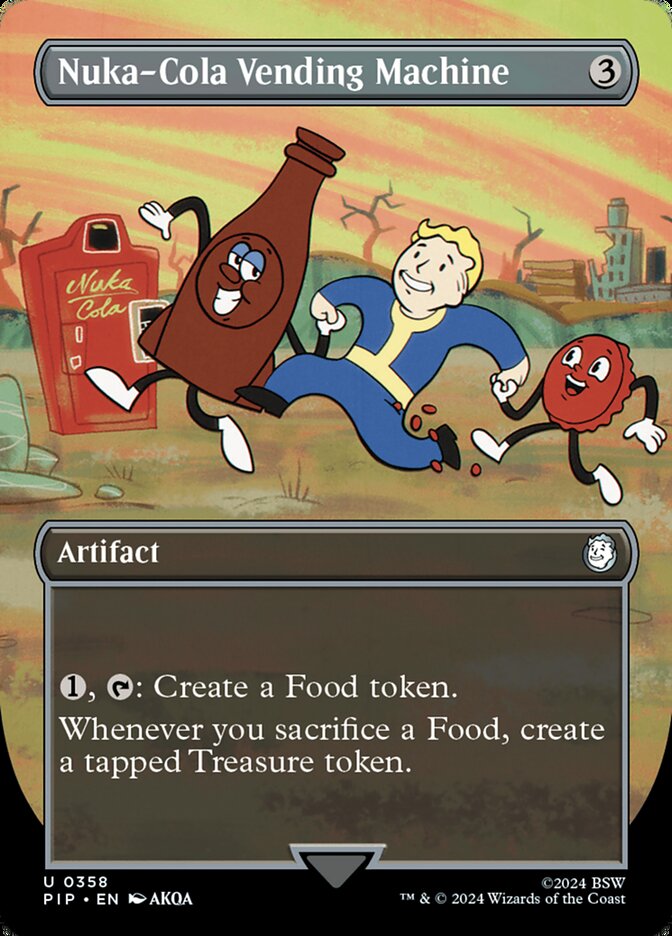 Nuka-Cola Vending Machine card front
