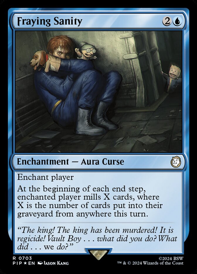 Fraying Sanity card front