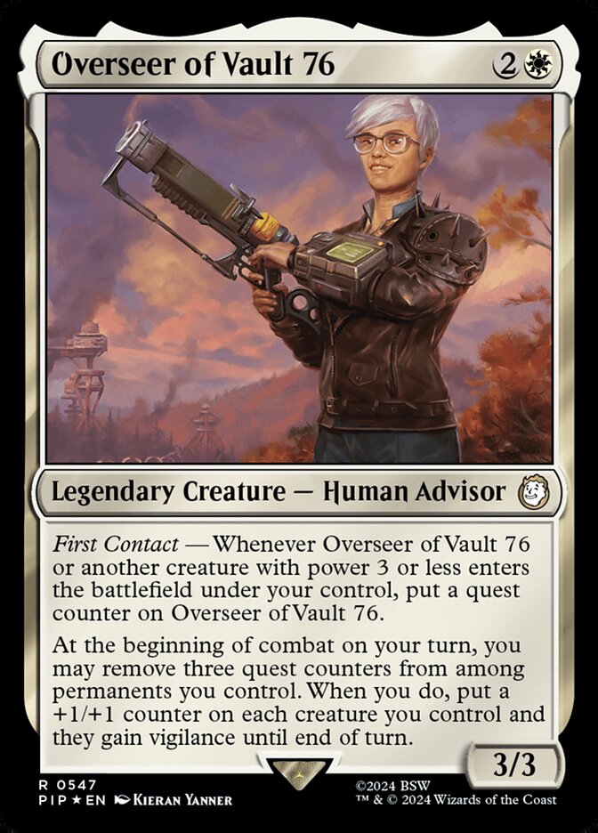 Overseer of Vault 76 card front