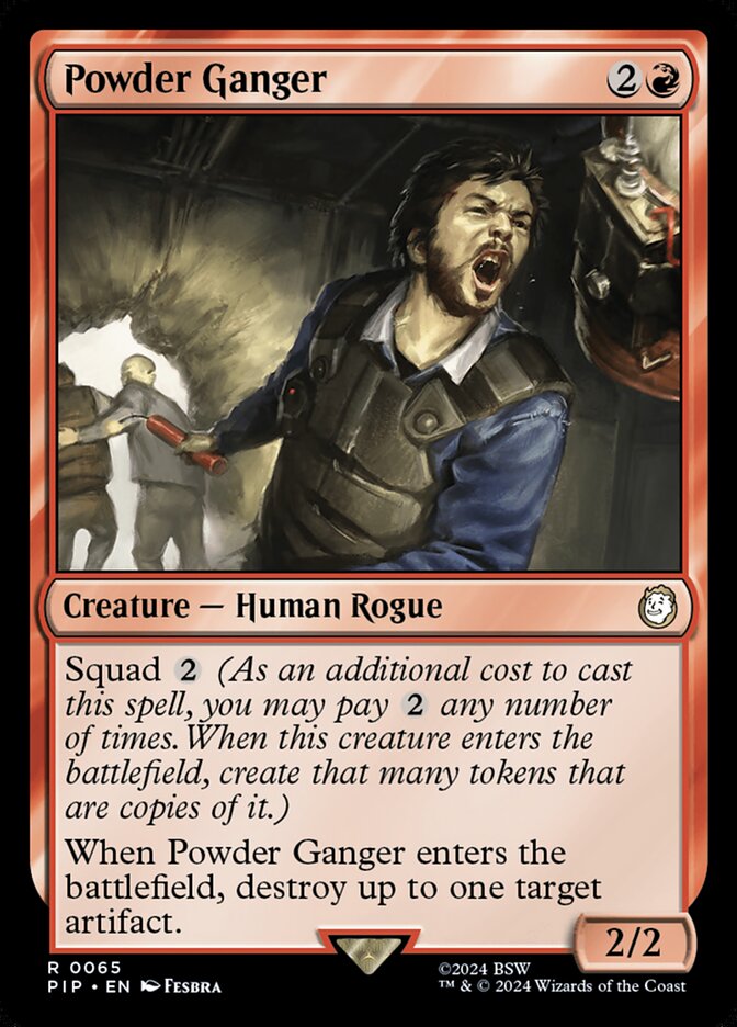 Powder Ganger card front