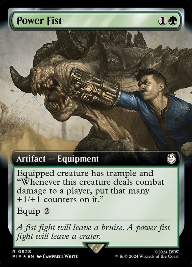 Power Fist card front