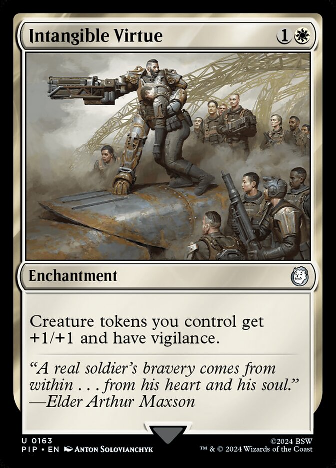 Intangible Virtue card front