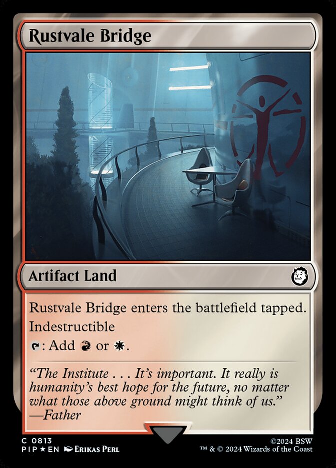 Rustvale Bridge card front