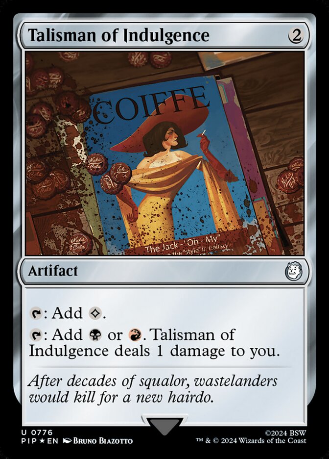 Talisman of Indulgence card front