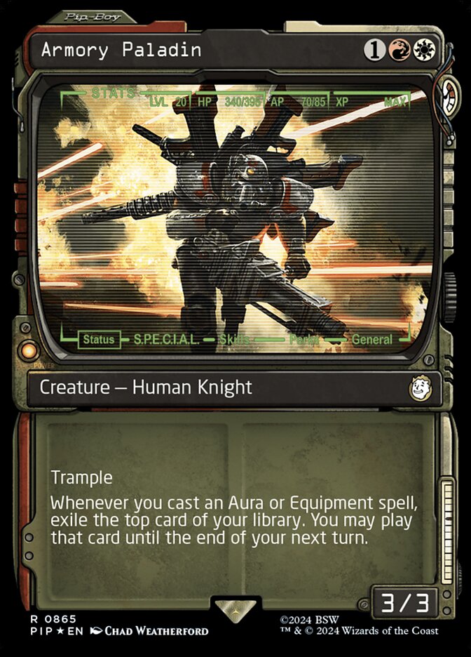 Armory Paladin card front