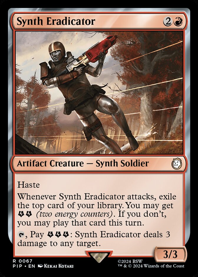 Synth Eradicator card front