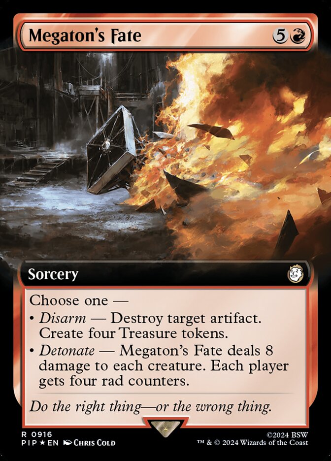 Megaton's Fate card front