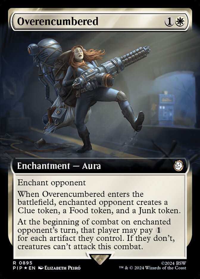 Overencumbered card front