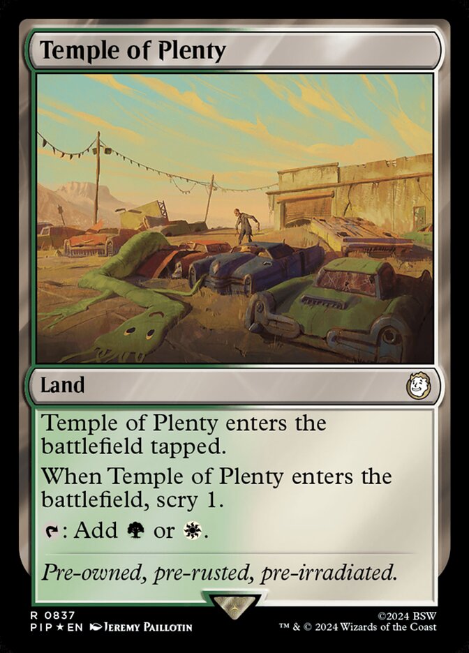 Temple of Plenty card front