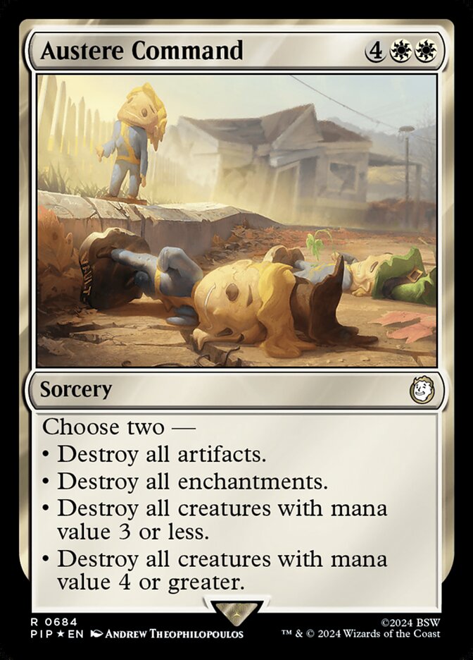 Austere Command card front