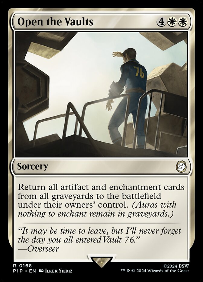 Open the Vaults card front