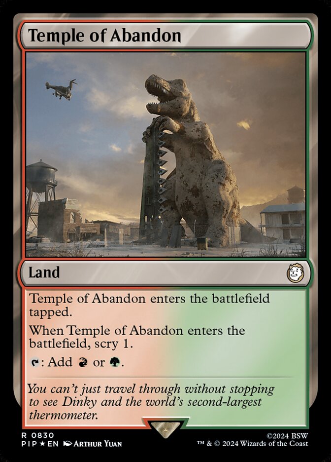 Temple of Abandon card front