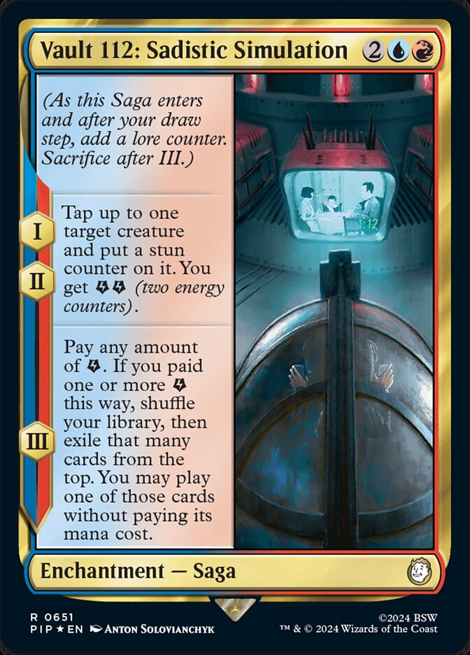 Vault 112: Sadistic Simulation card front