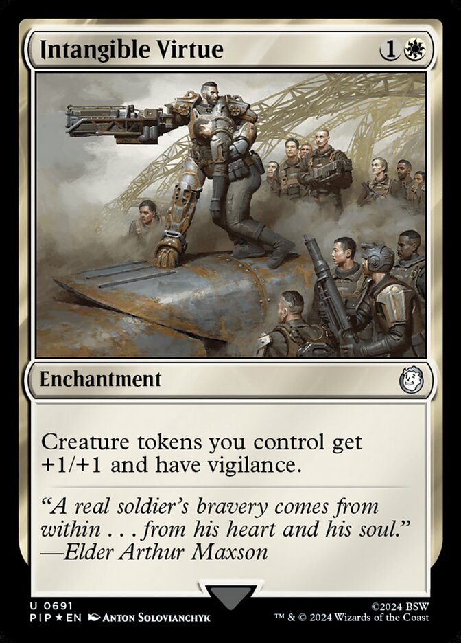 Intangible Virtue card front