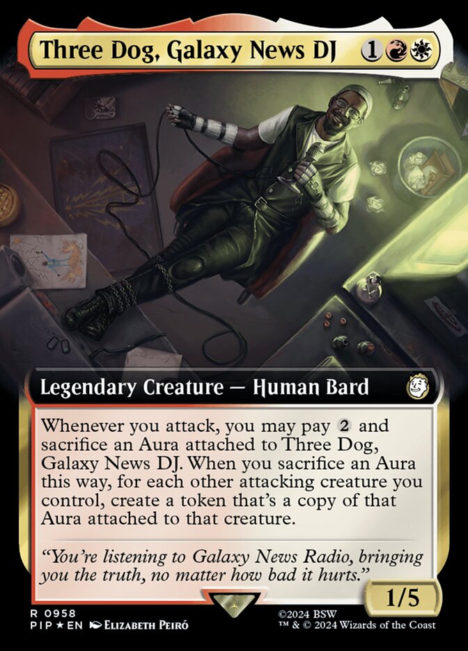 Three Dog, Galaxy News DJ card front