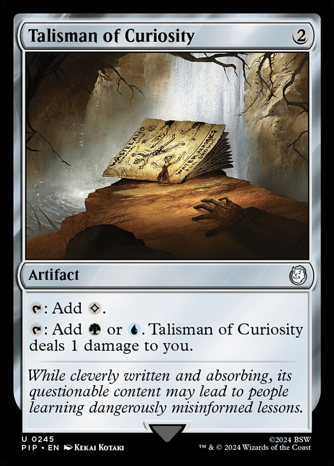 Talisman of Curiosity card front