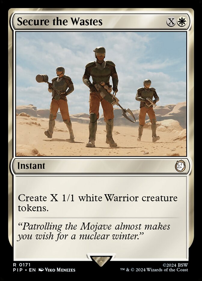Secure the Wastes card front