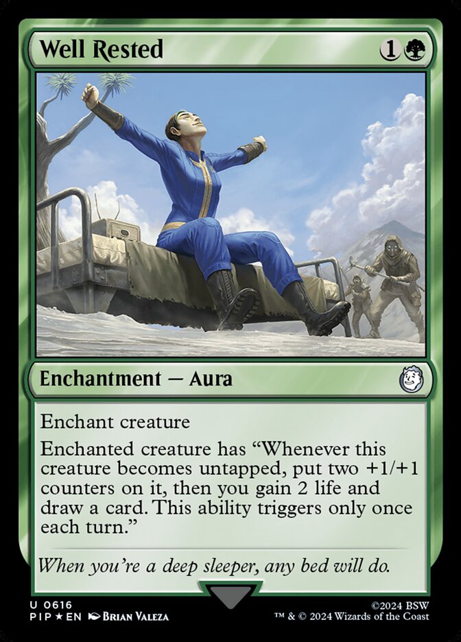 Well Rested card front