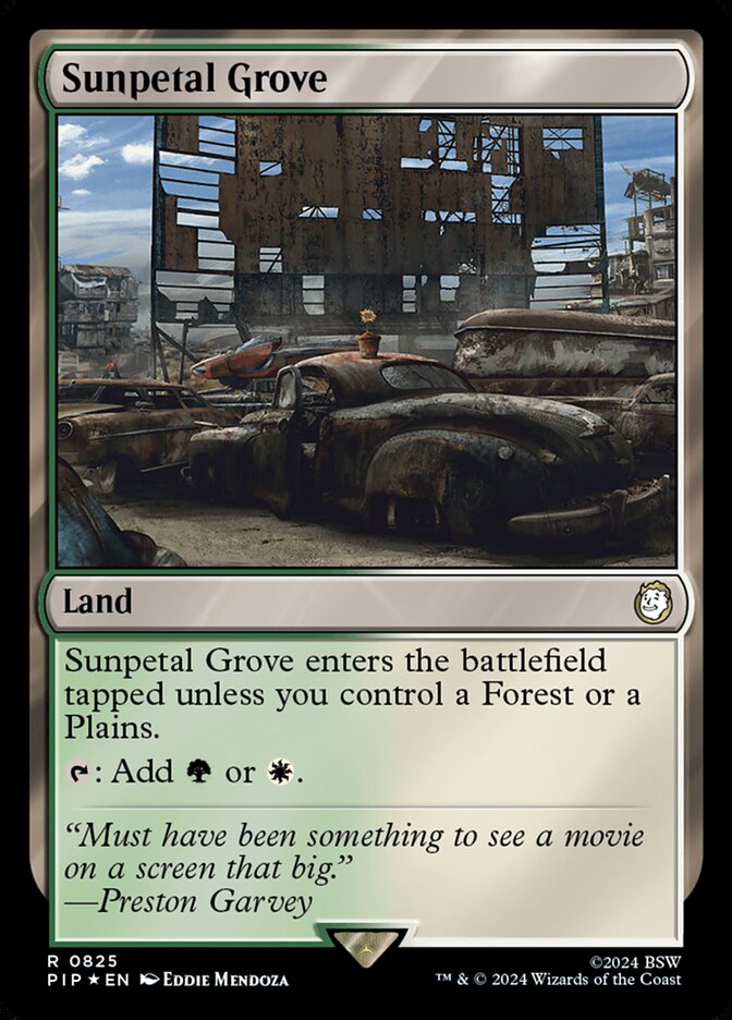 Sunpetal Grove card front