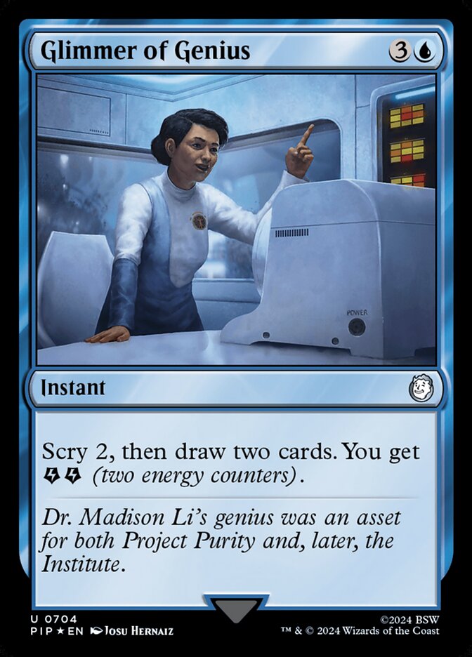 Glimmer of Genius card front
