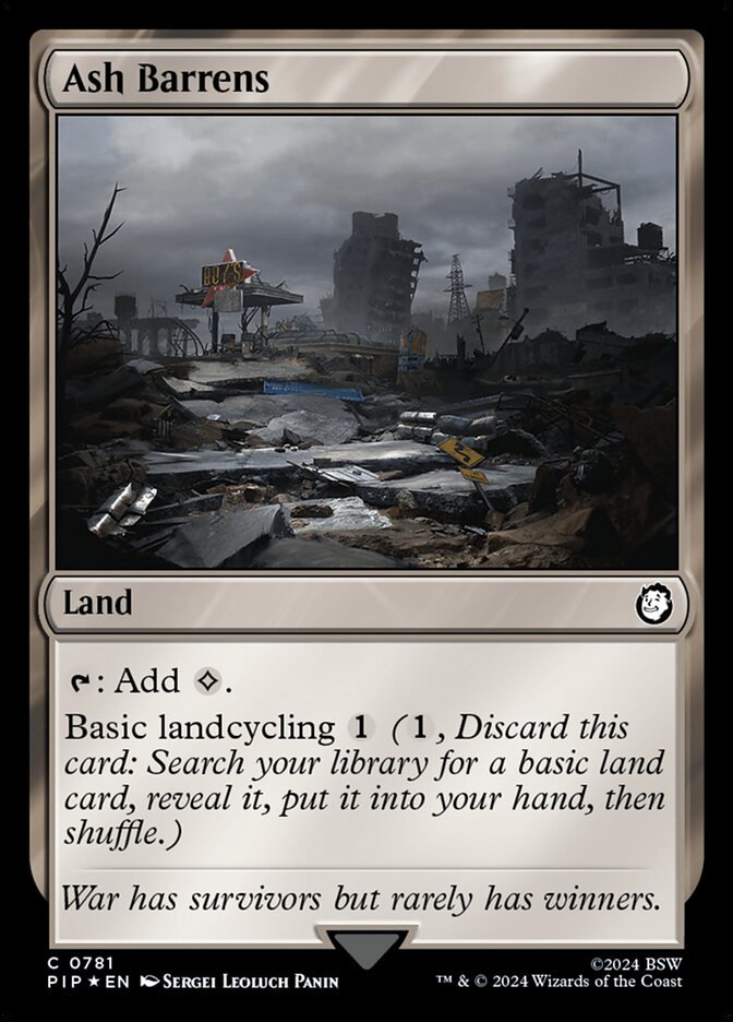 Ash Barrens card front