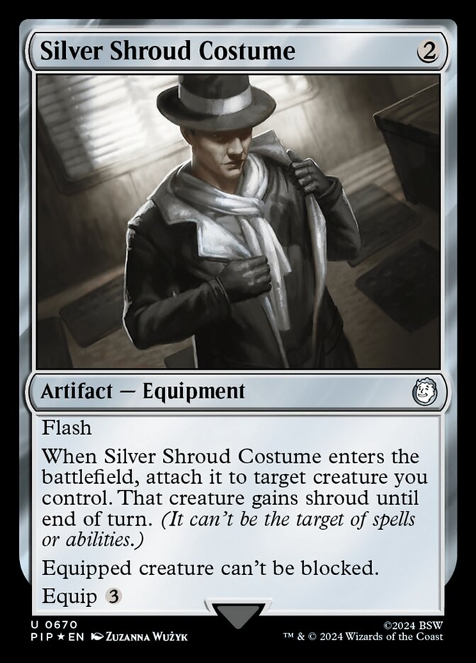 Silver Shroud Costume card front