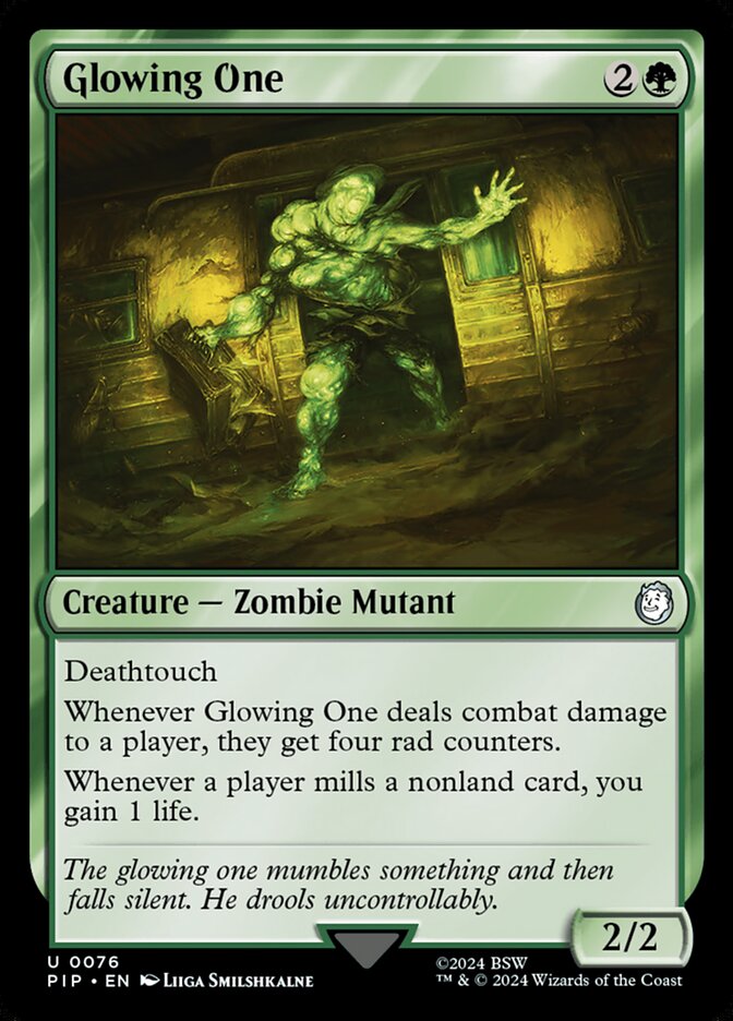 Glowing One card front