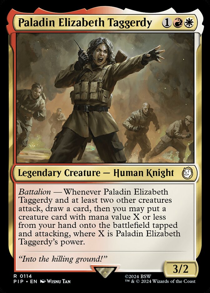 Paladin Elizabeth Taggerdy card front
